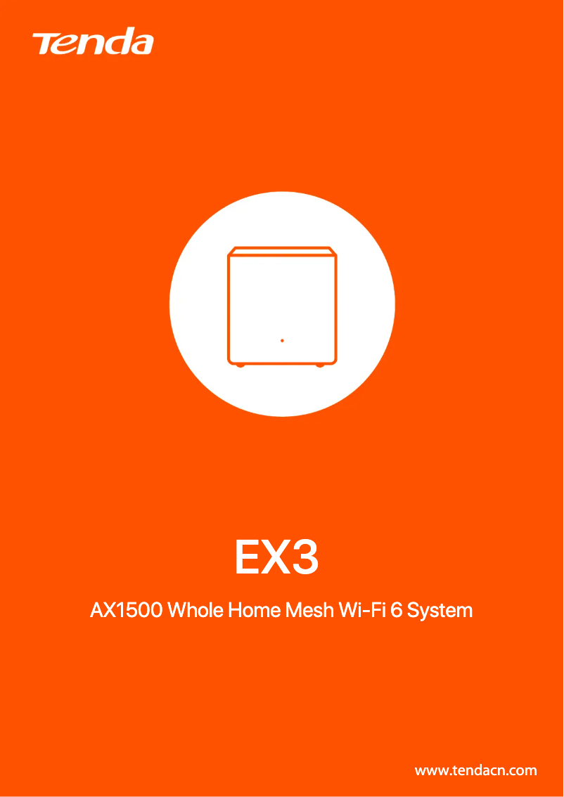 Imagen de la primera página del manual del dispositivo EX3