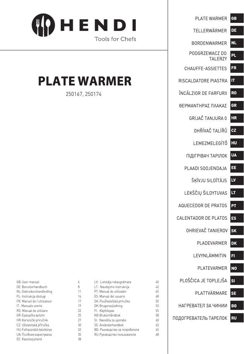 Imagen de la primera página del manual del dispositivo 250167