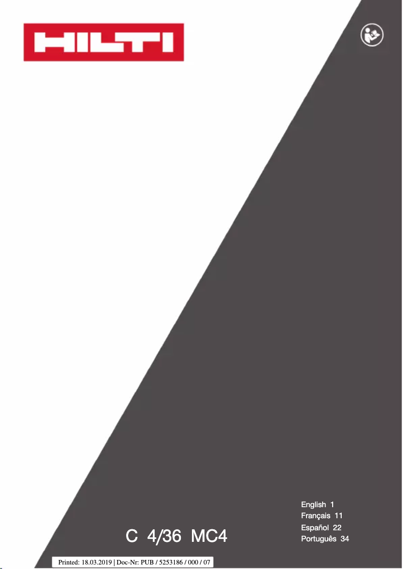 Imagen de la primera página del manual del dispositivo B22 4.0 22V