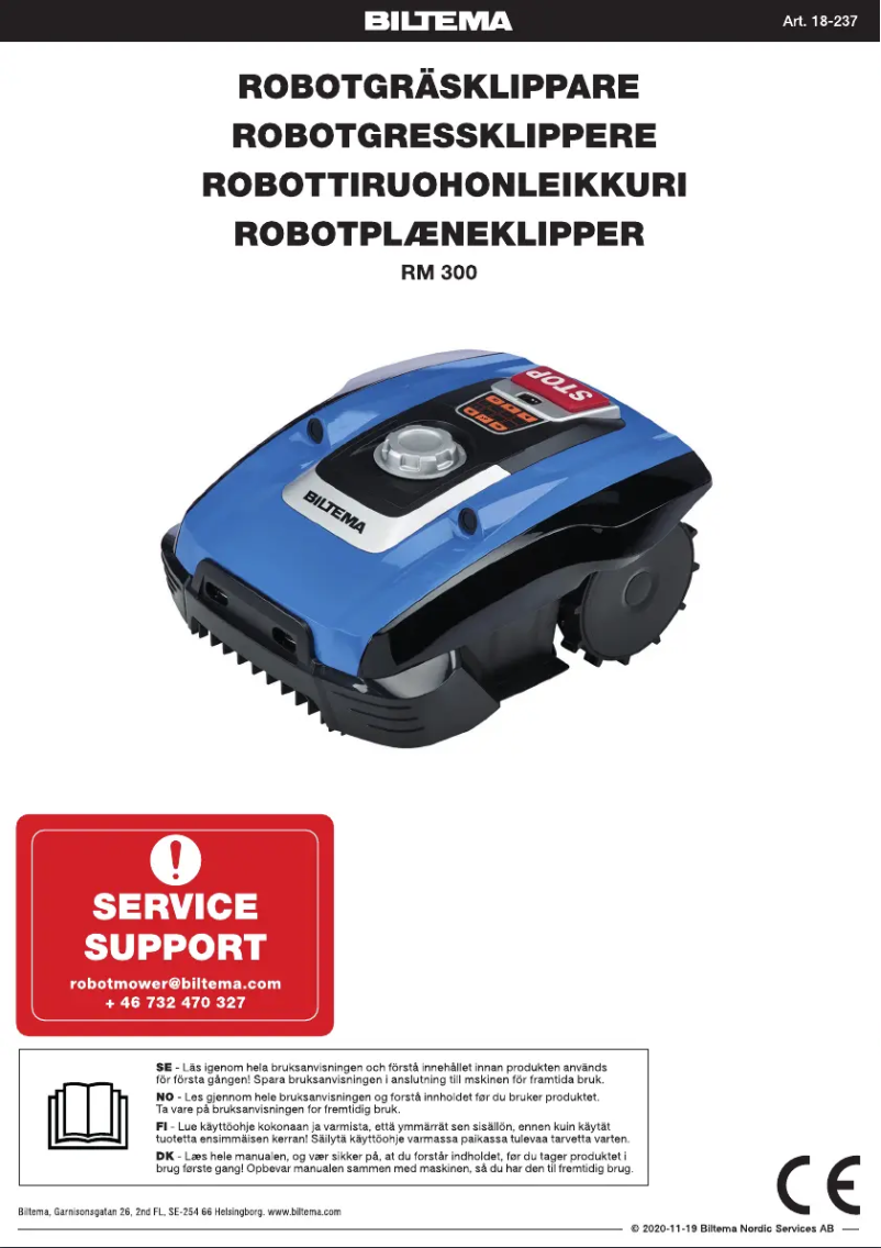 Imagen de la primera página del manual del dispositivo RM300