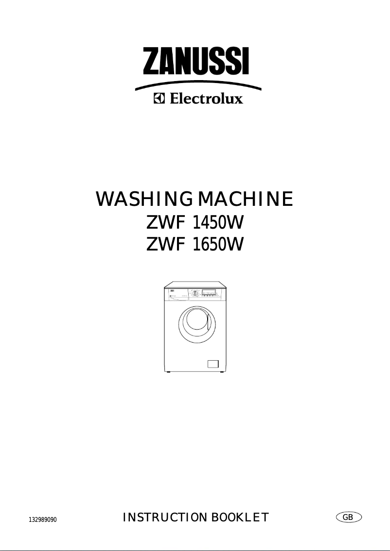 Página 1 del manual Manual de usuario Zanussi-Electrolux ZWF 1650 W