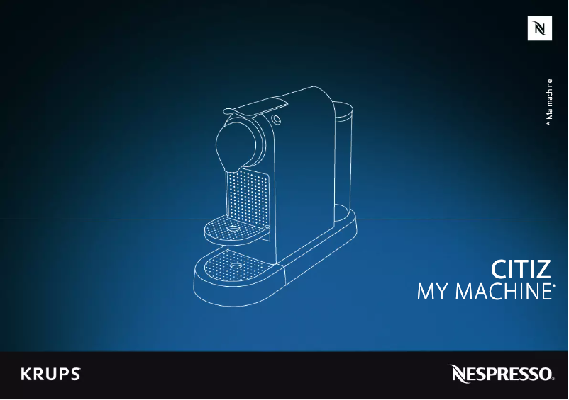 Imagen de la primera página del manual del dispositivo Nespresso CitiZ YY4117