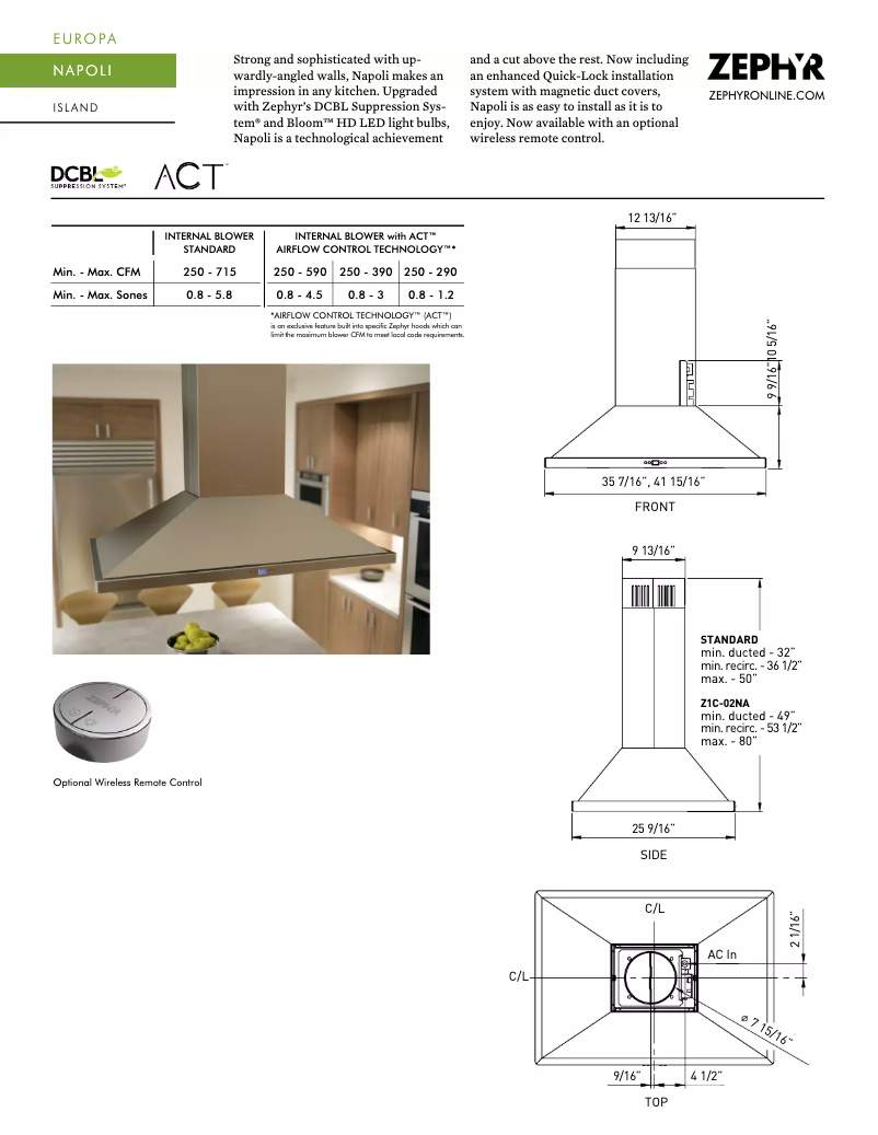Imagen de la primera página del manual del dispositivo ZNAE42CS
