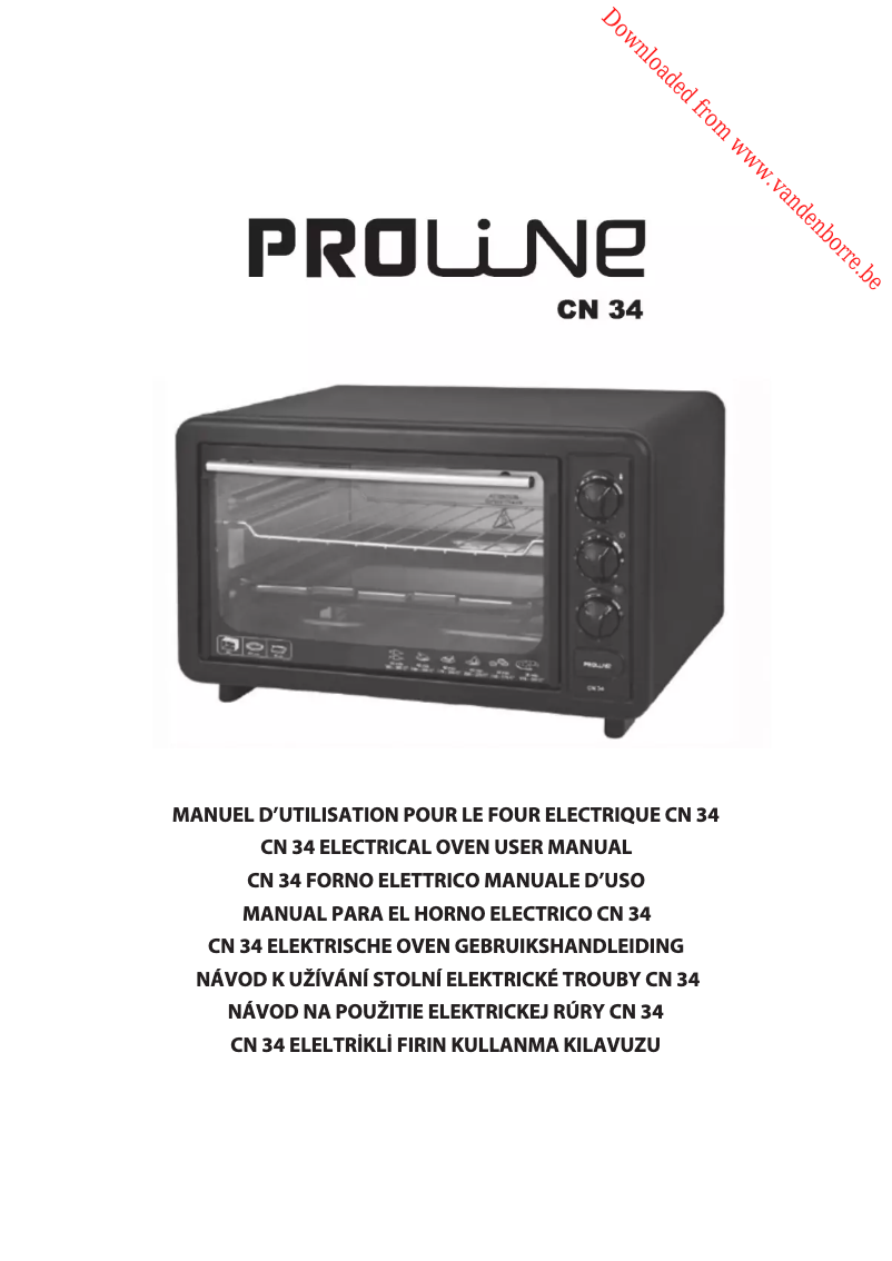 Página 1 del manual Manual de usuario Proline CN34