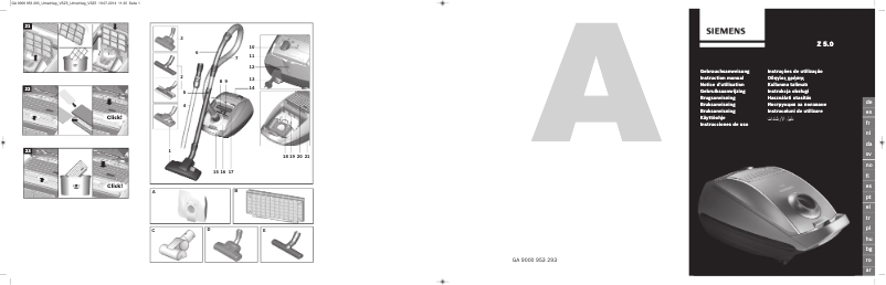Imagen de la primera página del manual del dispositivo VSZ5GPX2