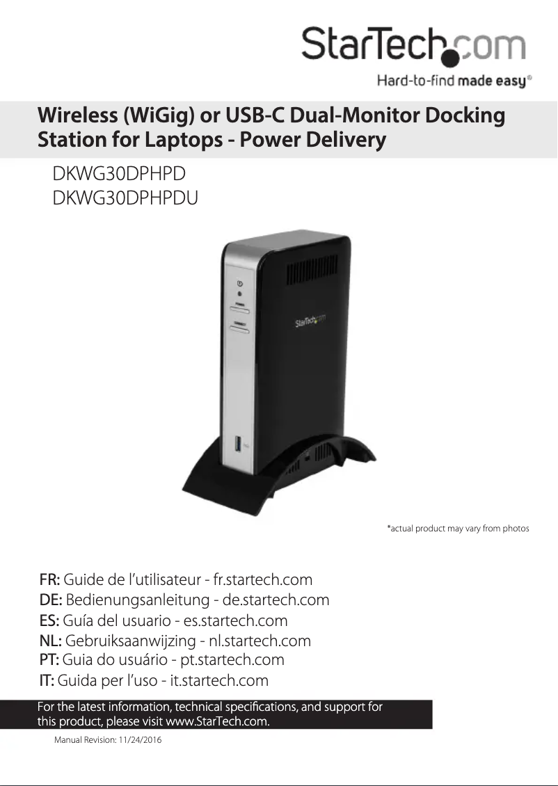 Imagen de la primera página del manual del dispositivo DKWG30DPHPD