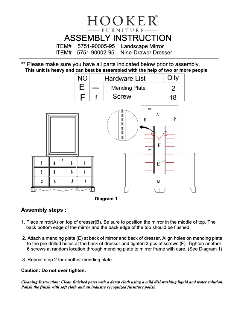 Página 1 del manual Manual de usuario Hooker 5751-90005-95