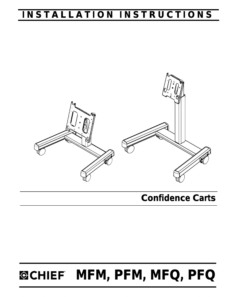 Página 1 del manual Manual de usuario Chief PFQ2000