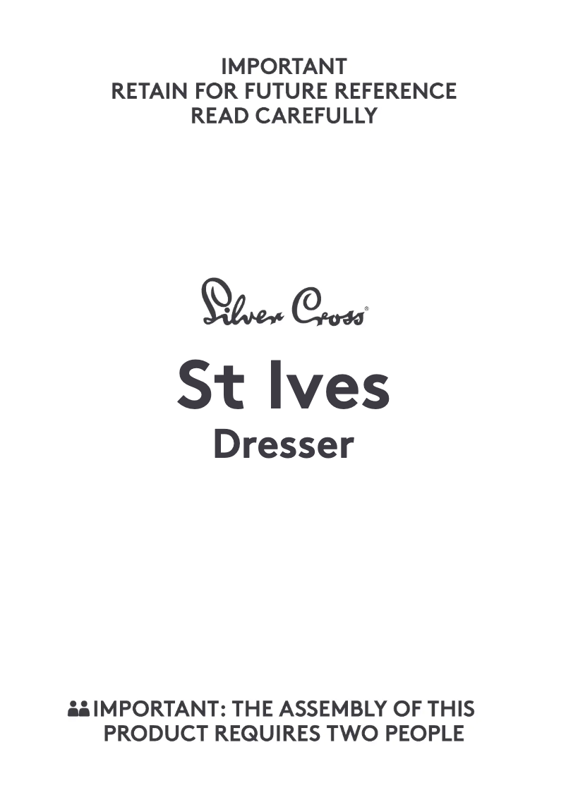 Página 1 del manual Manual de usuario Silver Cross St Ives Dresser