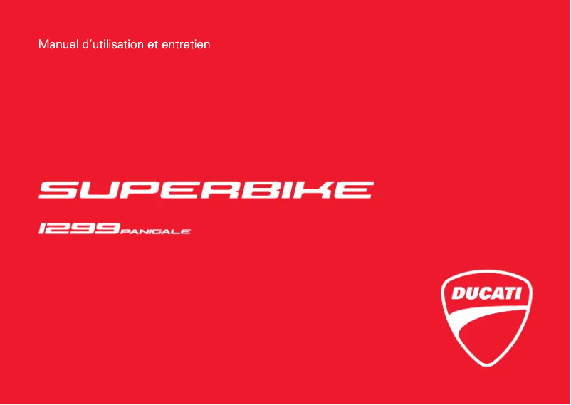 Página 1 del manual Manual de usuario Ducati 1299 Panigale (2017)