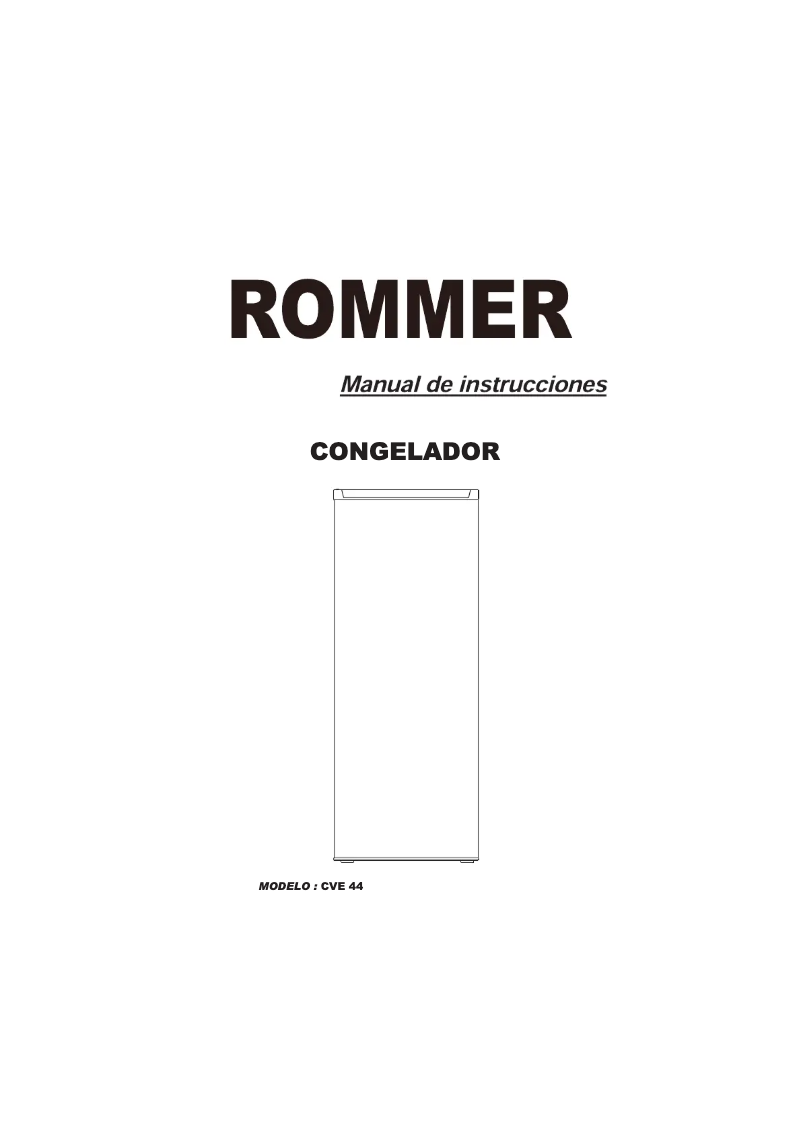 Página 1 del manual Manual de usuario Rommer CV 44 A+