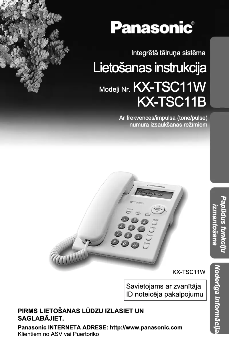 Página 1 del manual Manual de usuario Panasonic KX-TSC11B