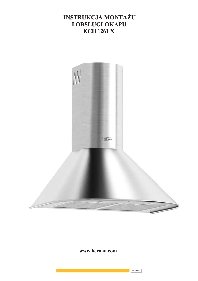 Imagen de la primera página del manual del dispositivo KCH 1261 X