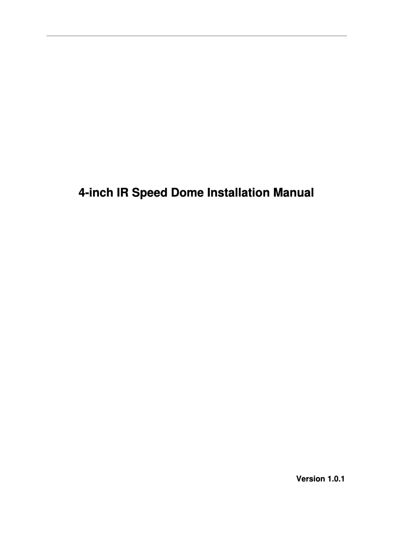 Imagen de la primera página del manual del dispositivo Lite SD49225T-HN