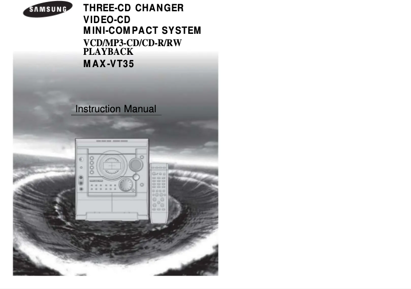 Página 1 del manual Manual de usuario Samsung MAX-VT35