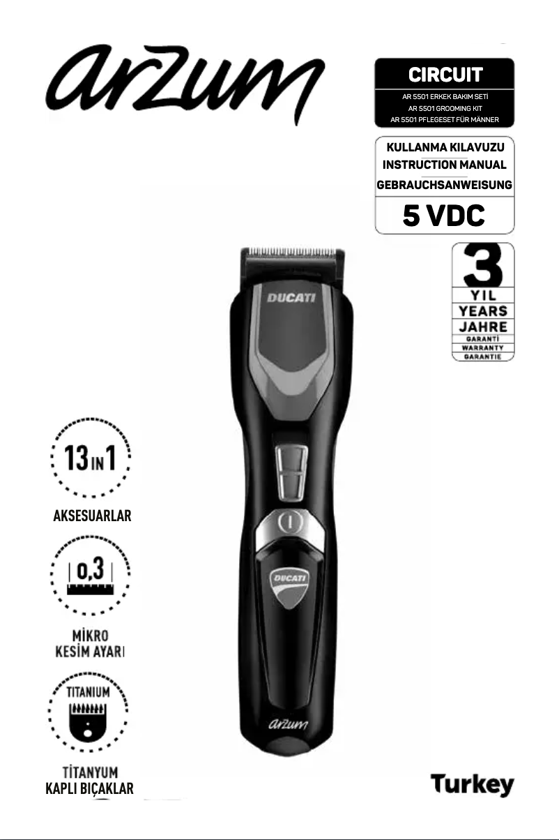 Página 1 del manual Manual de usuario Arzum AR5501