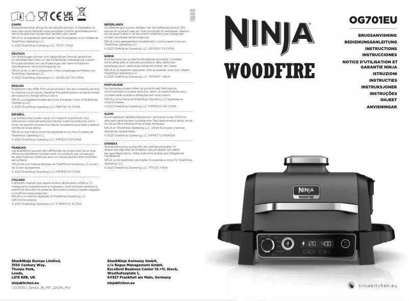 Página nº 1 - Manual de usuario Ninja Woodfire OG701EU