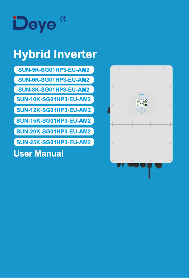 Imagen de la primera página del manual del dispositivo SUN-10K-SG01HP3-EU-AM2