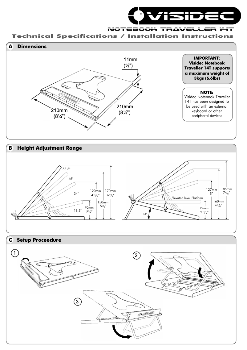 Imagen de la primera página del manual del dispositivo V-14T
