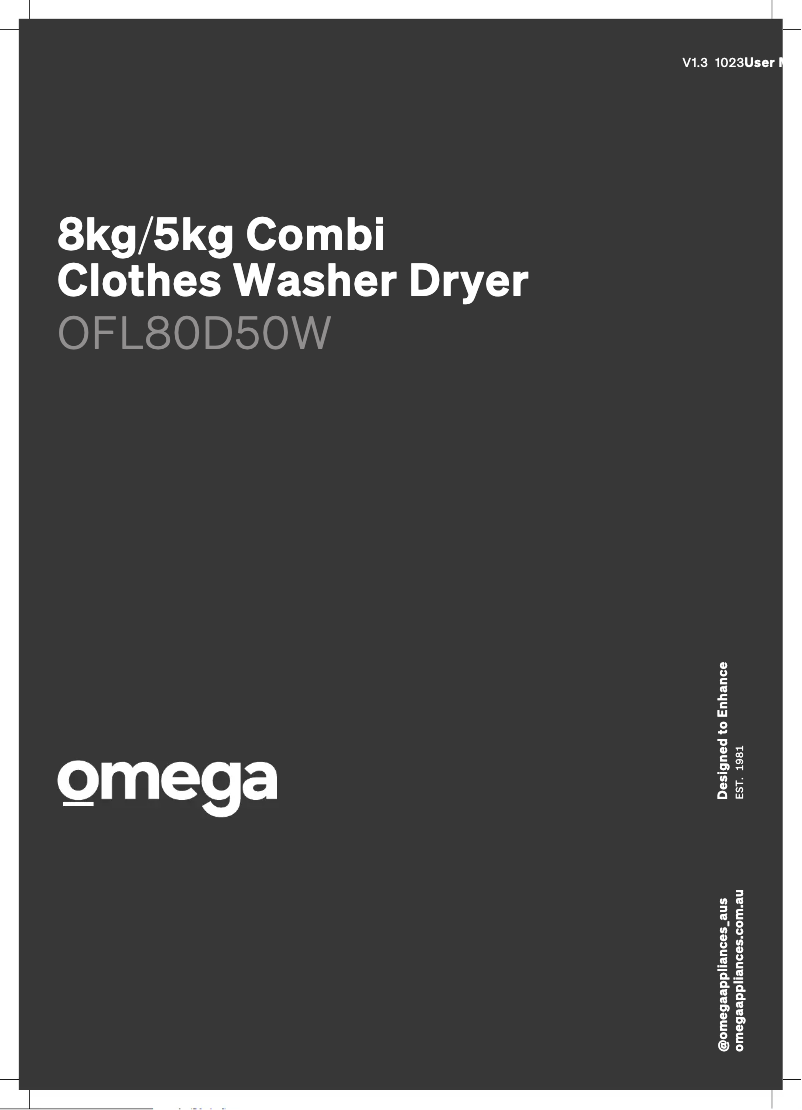 Página 1 del manual Manual de usuario Omega OFL80D50W