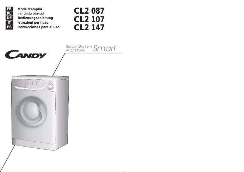 Página 1 del manual Manual de usuario Candy CL2 147-01S