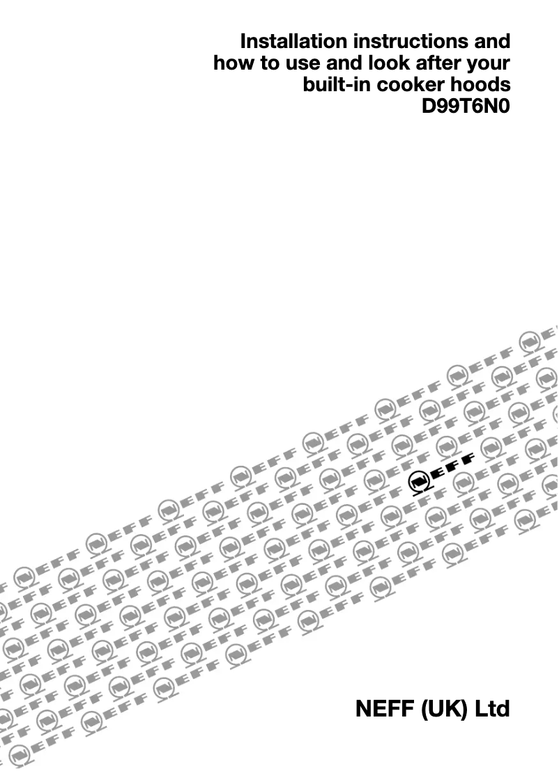 Página 1 del manual Manual de usuario Neff D99T6