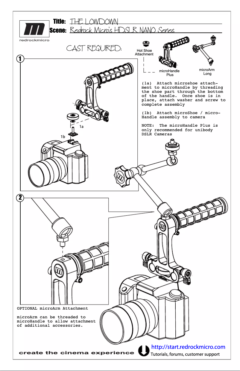 Imagen de la primera página del manual del dispositivo Nano Low Down