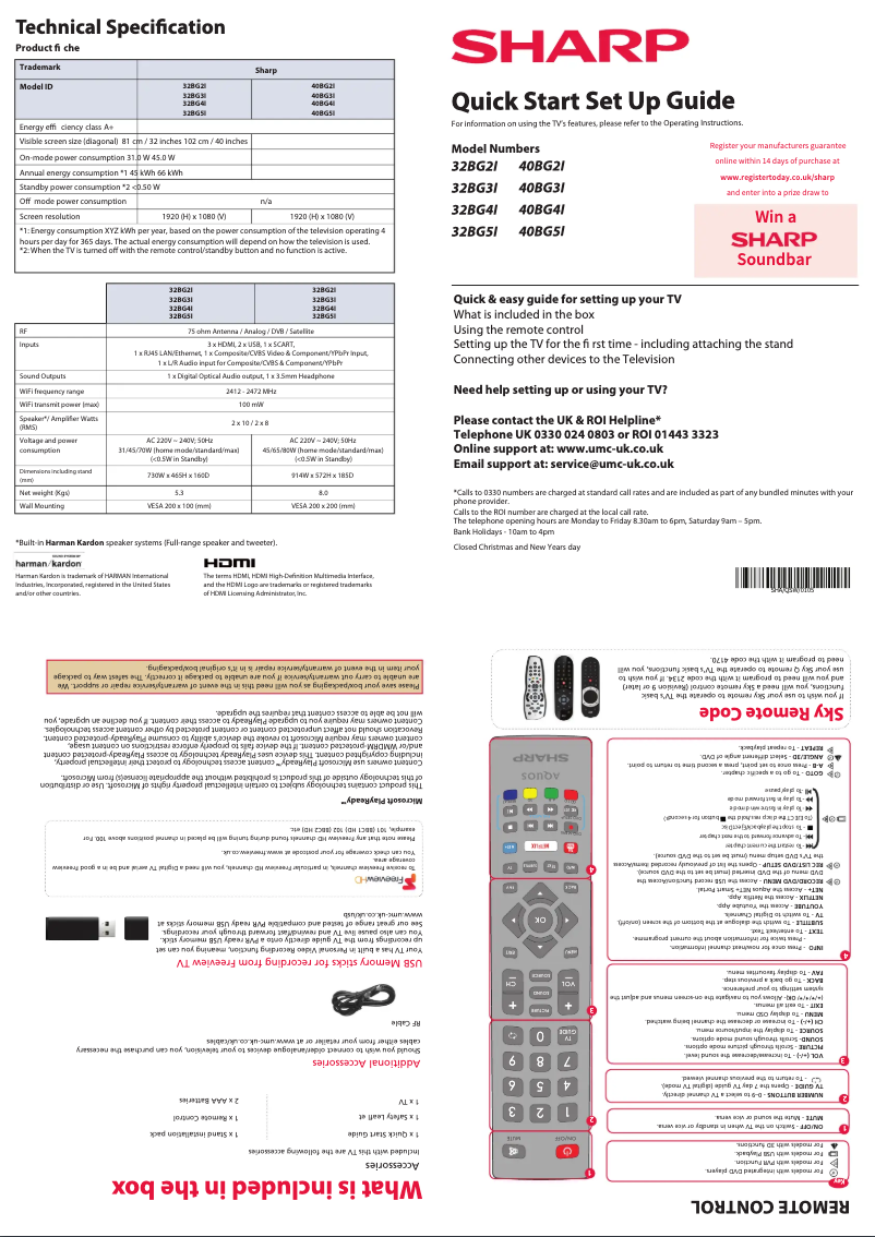 Página 1 del manual Manual de usuario Sharp 32BG5I