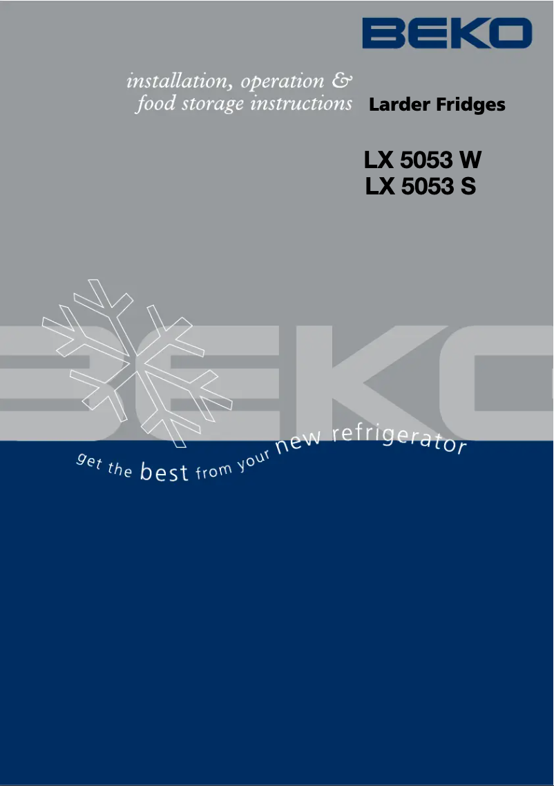 Imagen de la primera página del manual del dispositivo LX 5053 W