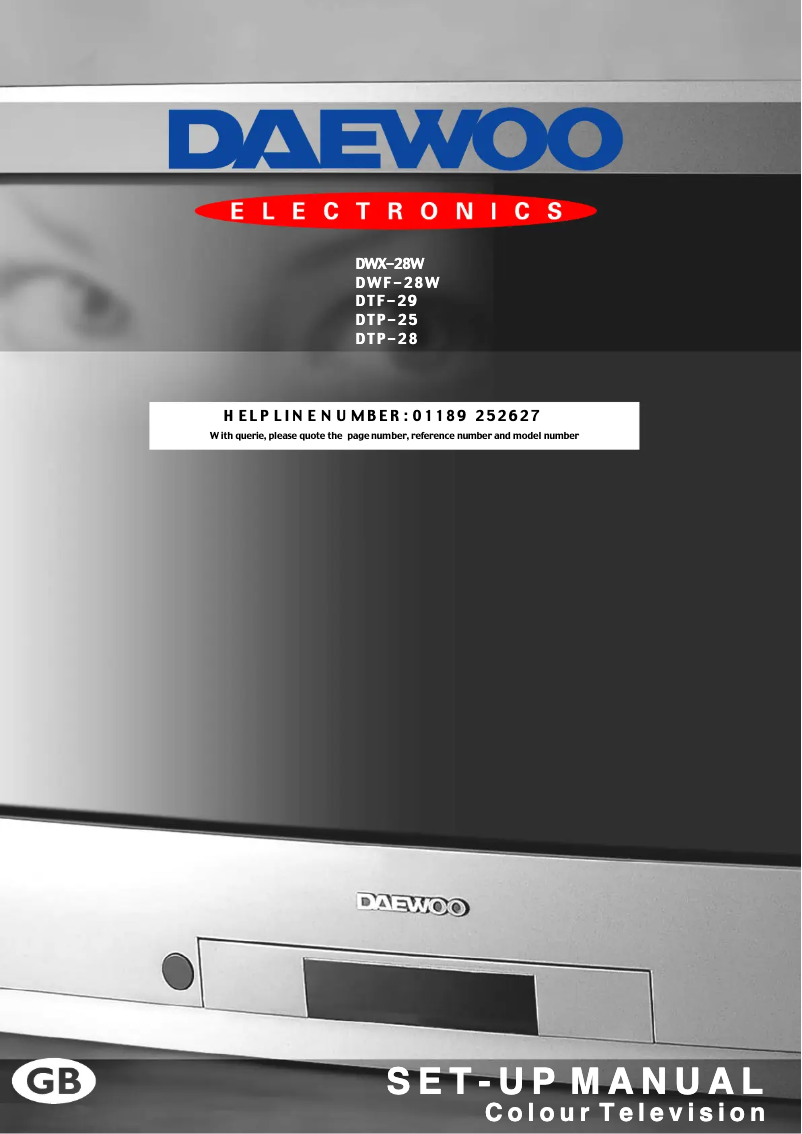 Imagen de la primera página del manual del dispositivo DTP-28G8
