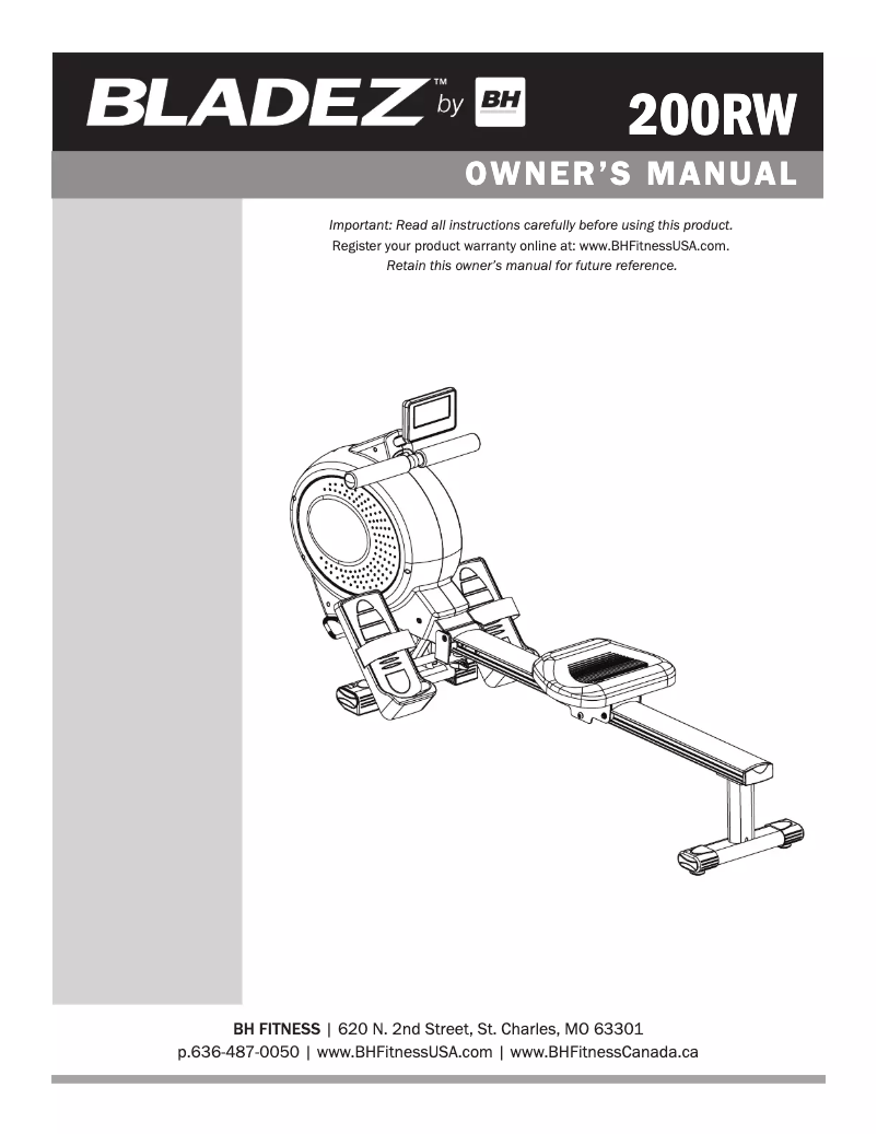 Página nº 1 - Manual de usuario Bladez 200RW