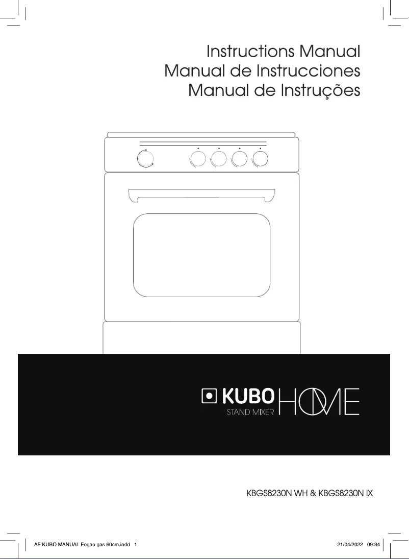 Página 1 del manual Manual de usuario Kubo KBGS8230