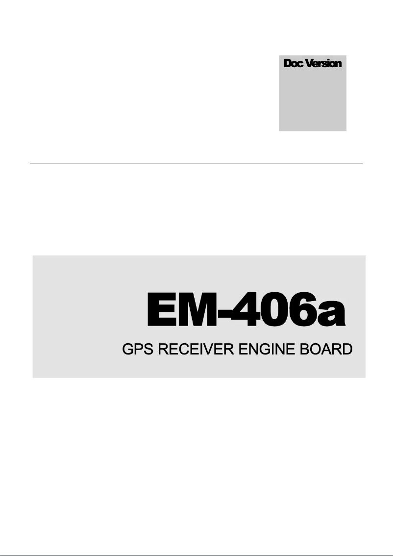 Imagen de la primera página del manual del dispositivo EM-406A