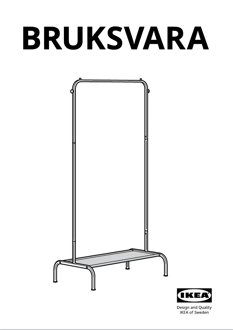 Página 1 del manual Manual de usuario Ikea BRUKSVARA 405.582.18