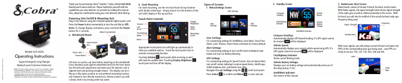 Página nº 1 - Manual de usuario Cobra SLR 650G
