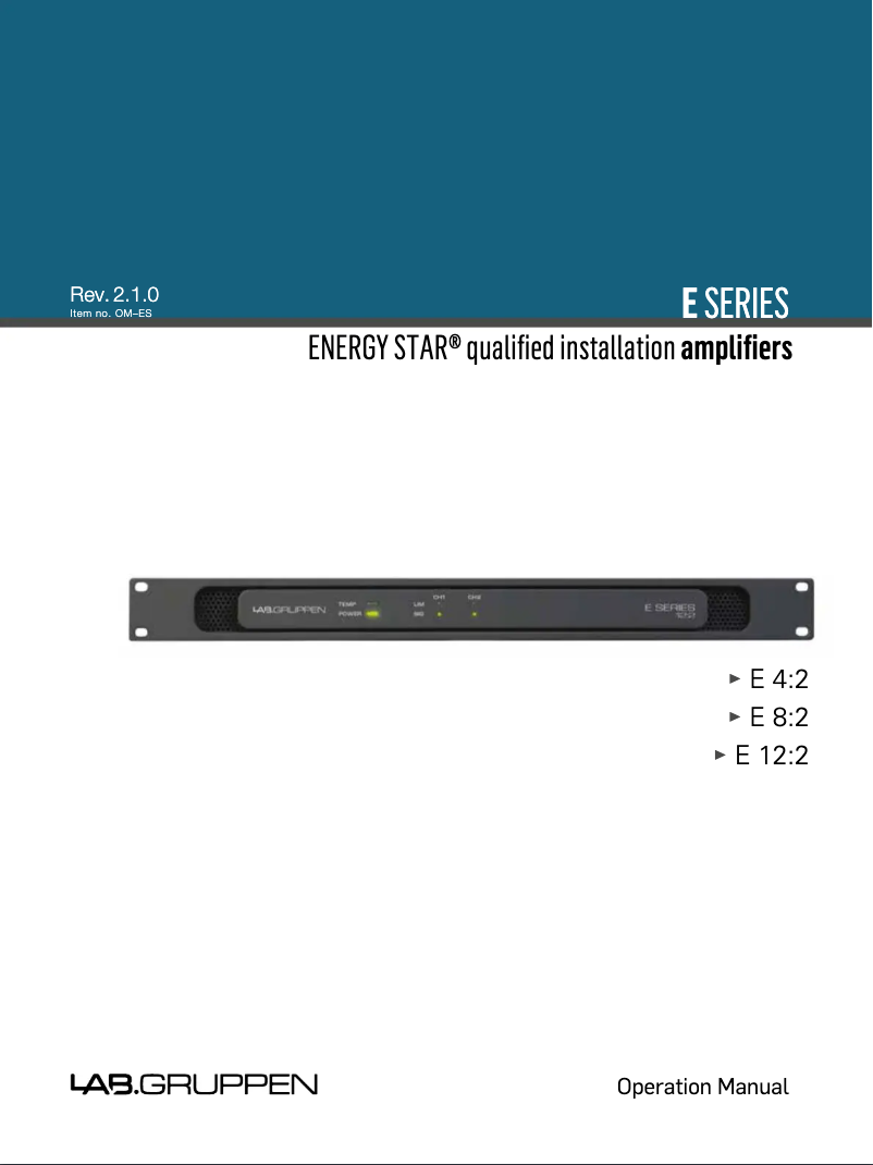 Imagen de la primera página del manual del dispositivo E 4:2
