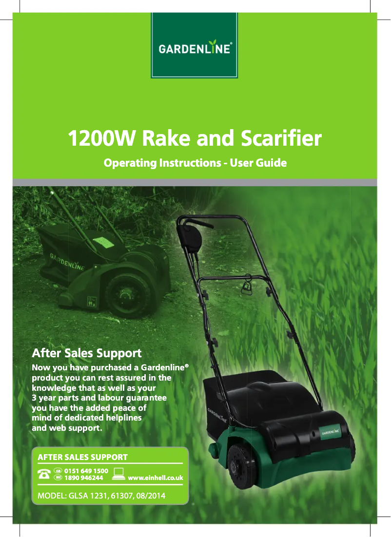 Página nº 1 - Manual de usuario Gardenline GLSA 1231