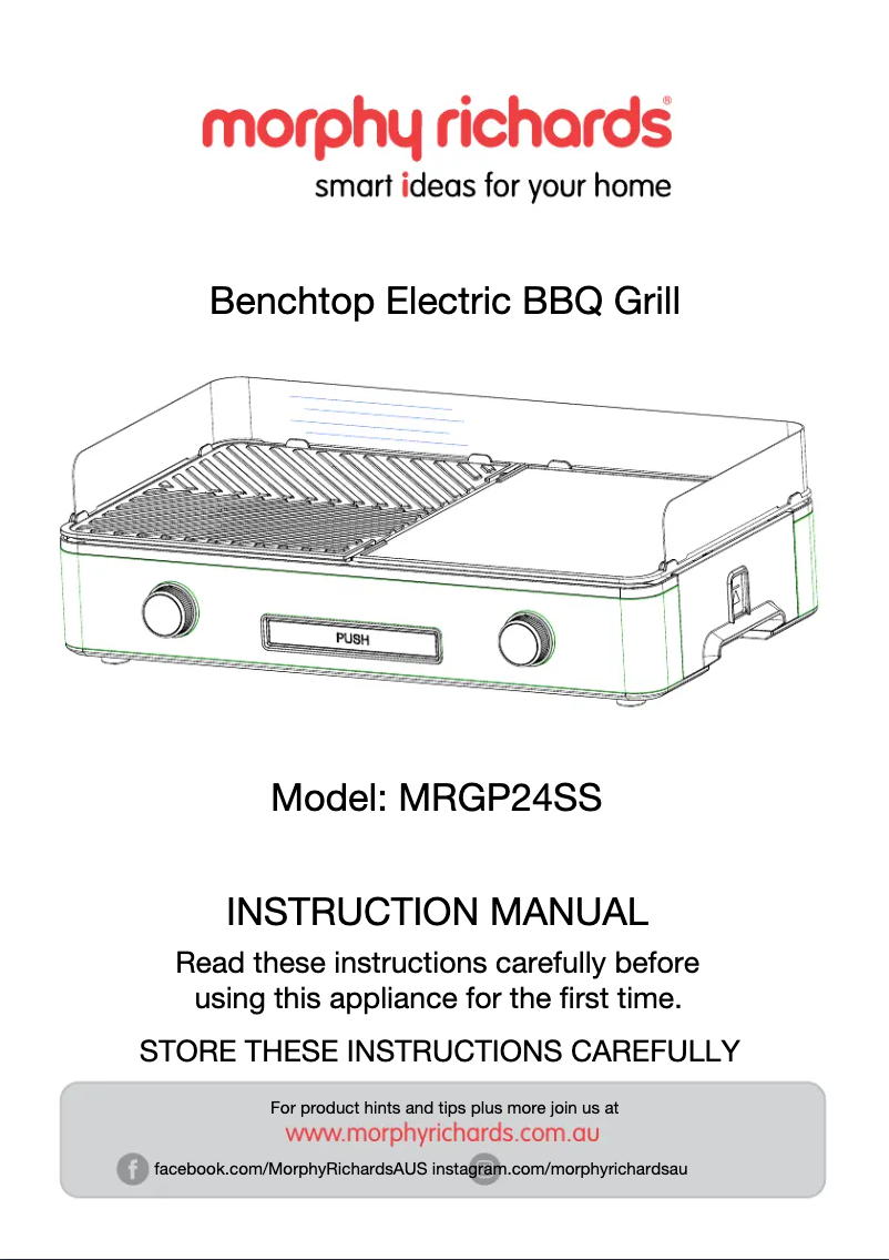 Imagen de la primera página del manual del dispositivo MRGP24SS
