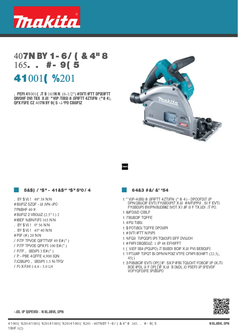 Imagen de la primera página del manual del dispositivo SP001GD201