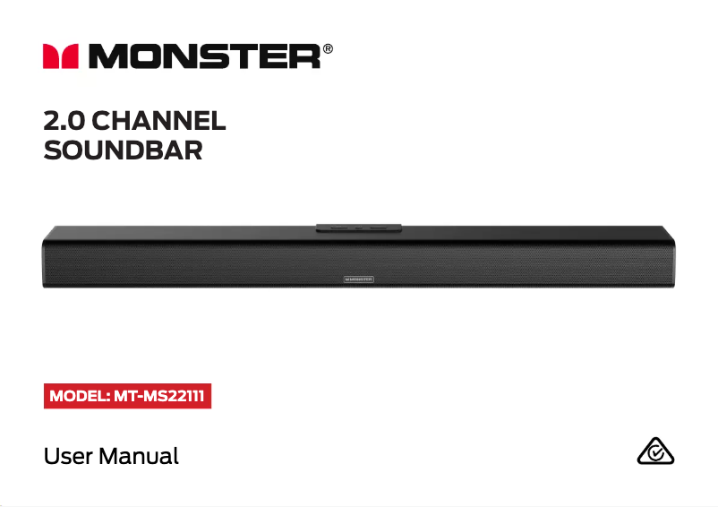 Página nº 1 - Manual de usuario Monster MT-MS22111