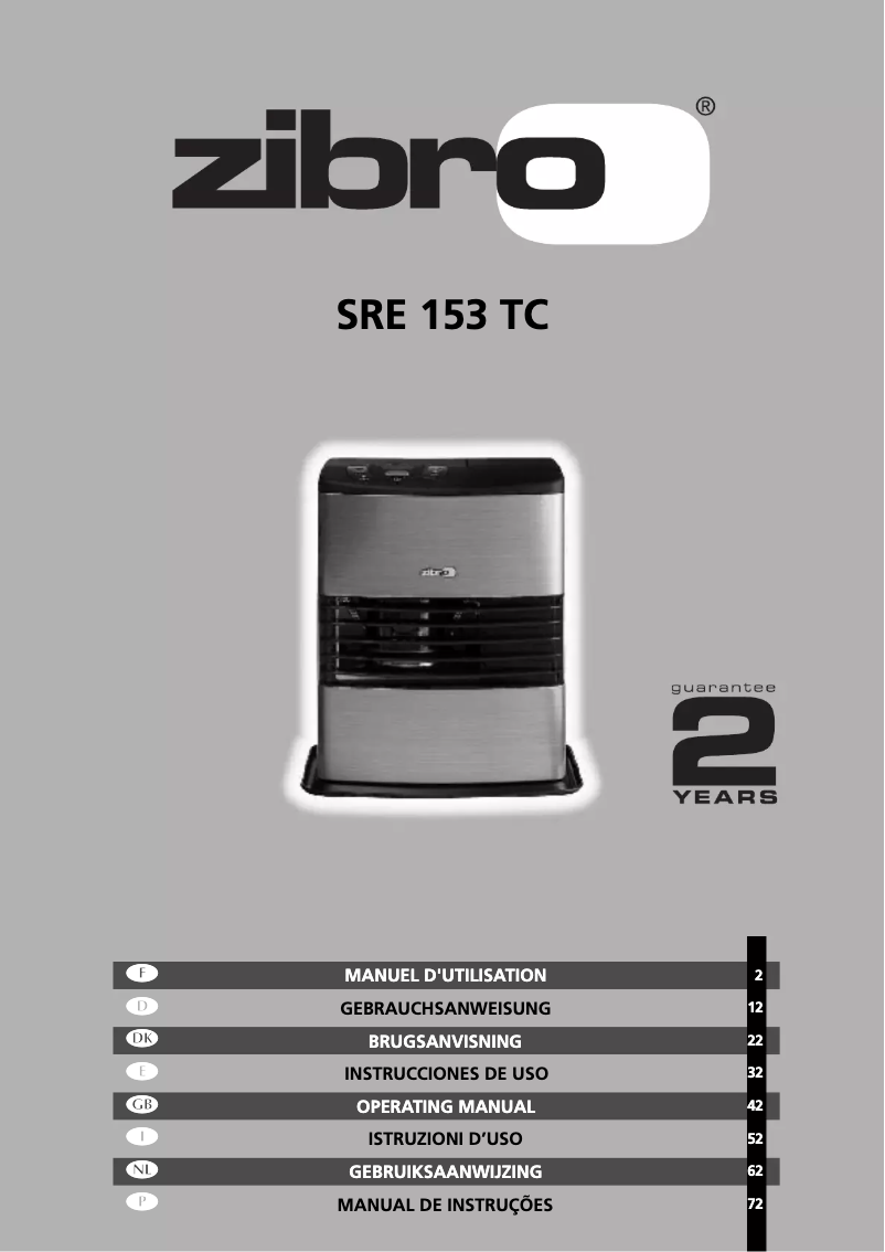 Página nº 1 - Manual de usuario Zibro Kamin SRE 153 TC