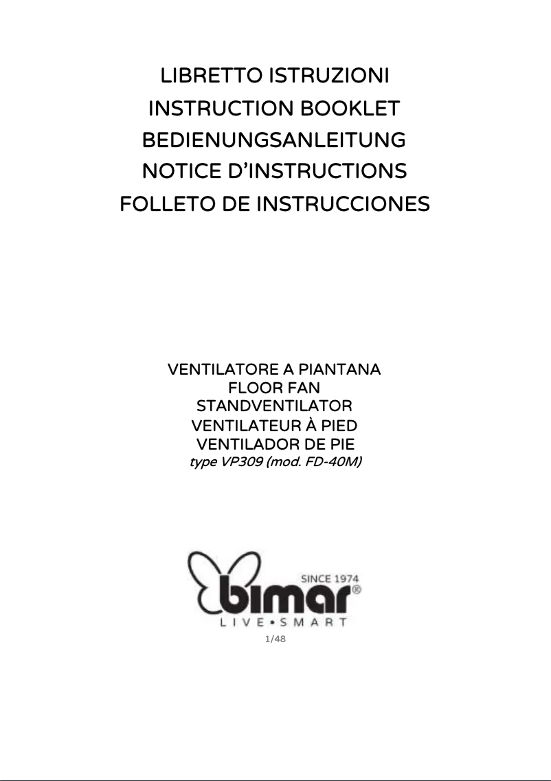 Página 1 del manual Manual de usuario Bimar VP310