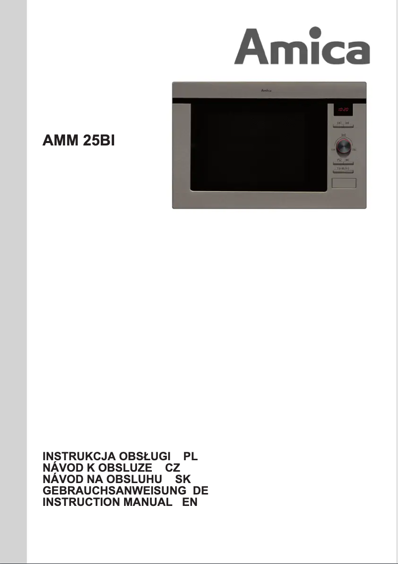 Imagen de la primera página del manual del dispositivo AMM25BI
