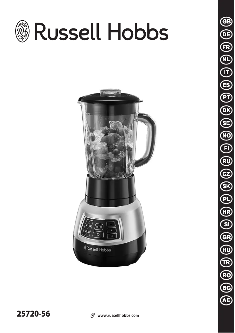 Página 1 del manual Manual de usuario Russell Hobbs Velocity Pro 25720-56