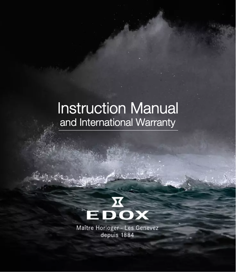 Página 1 del manual Manual de usuario Edox 103