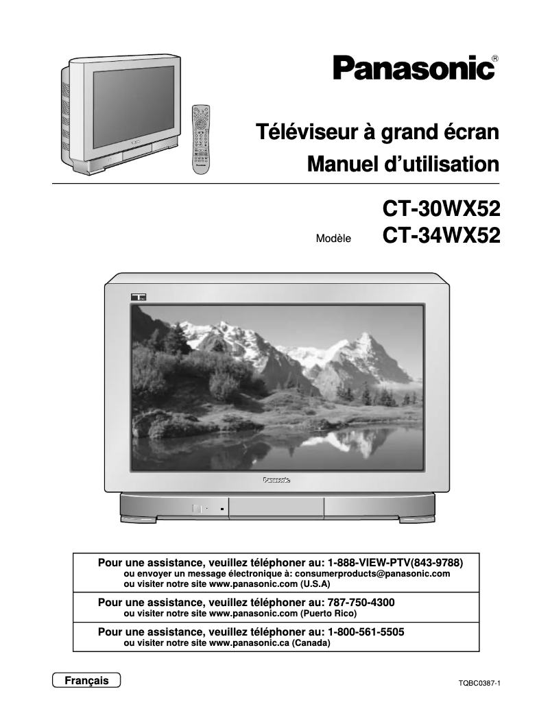 Imagen de la primera página del manual del dispositivo CT-34WX52