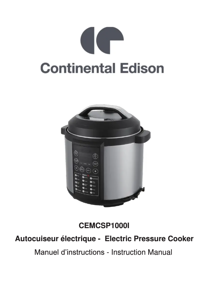 Imagen de la primera página del manual del dispositivo CEMCSP1000I
