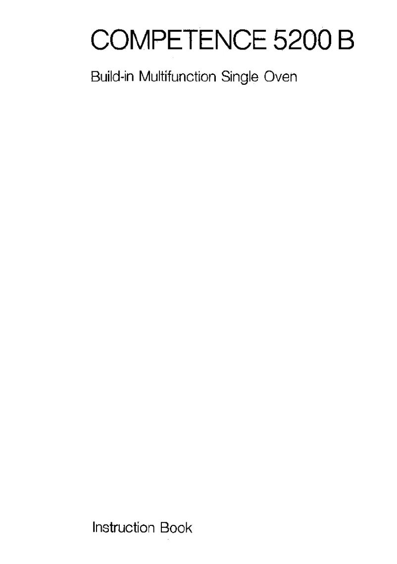 Página nº 1 - Manual de usuario AEG Competence 5200 B W