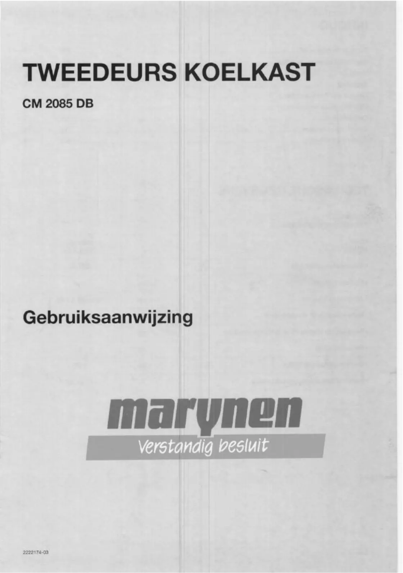 Imagen de la primera página del manual del dispositivo CM 2085 DB