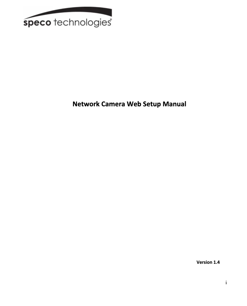 Página 1 del manual Manual de usuario Speco Technologies O4P4X